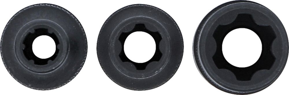 BGS Steckschlüssel-Einsatz-Satz | Keil-Profil (für RIBE) M6S, M8S, M12S | 3-tlg.