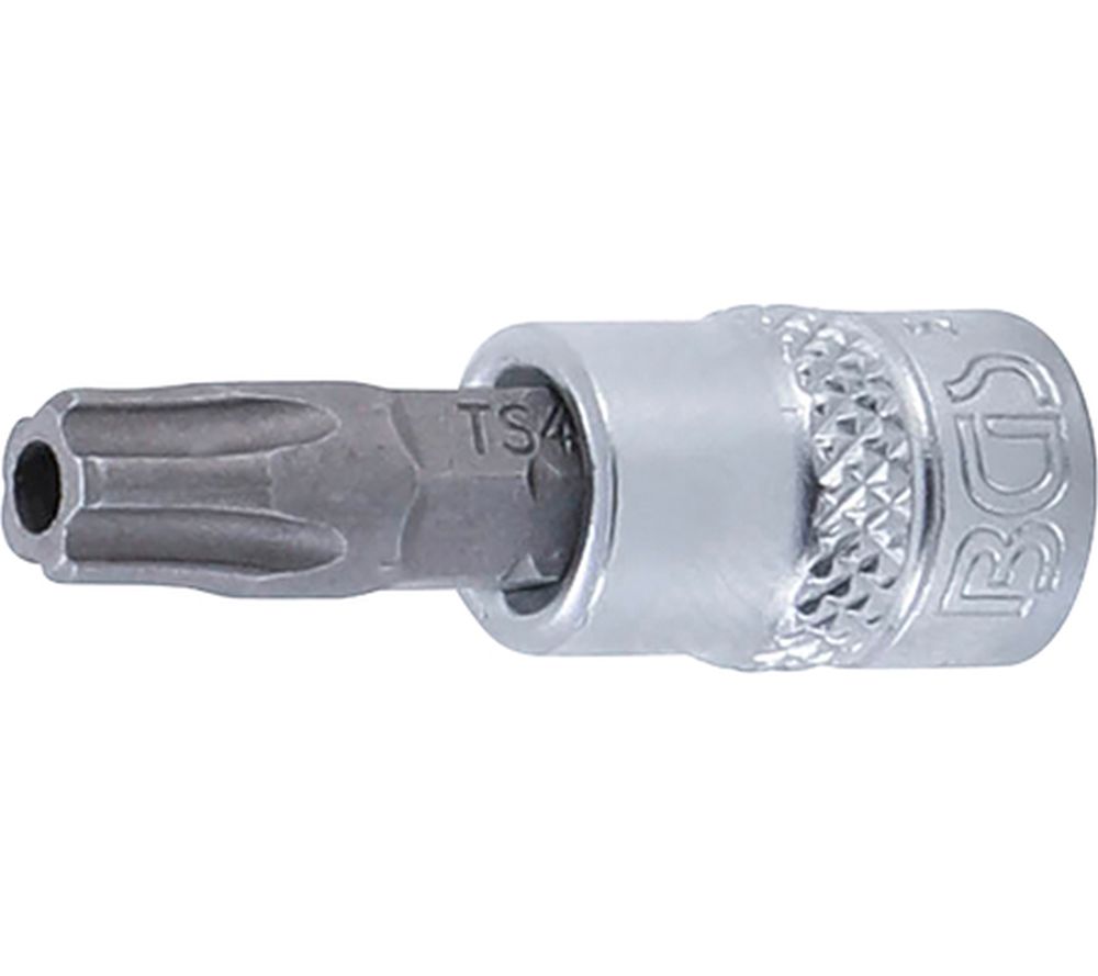 BGS Bit-Einsatz | Antrieb Innenvierkant 6,3 mm (1/4") | TS-Profil (für Torx Plus) mit Bohrung TS40