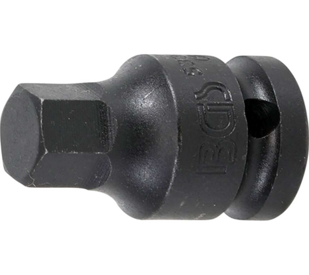 BGS Kraft-Bit-Einsatz | Länge 42 mm | Antrieb Innenvierkant 12,5 mm (1/2") | Innensechskant 14 mm