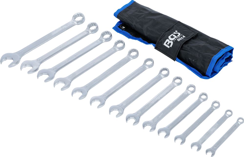 BGS Maul-Ringschlüssel-Satz | Maulseite mit Ratschenfunktion | SW 8 - 21 mm | 13-tlg.
