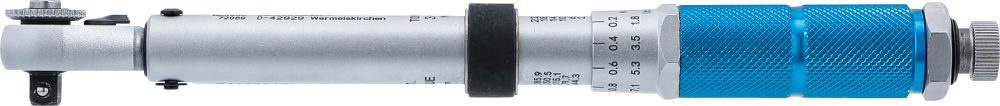 BGS Drehmomentschlüssel | Abtrieb Außenvierkant 6,3 mm (1/4") | 3 - 24 Nm