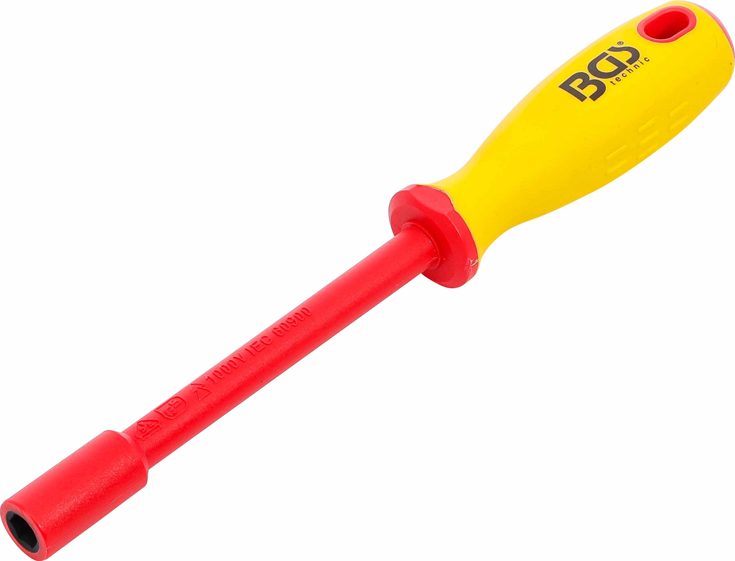 BGS VDE-Steckschlüssel-Schraubendreher | Sechskant | SW 8 mm | Klingenlänge 125 mm