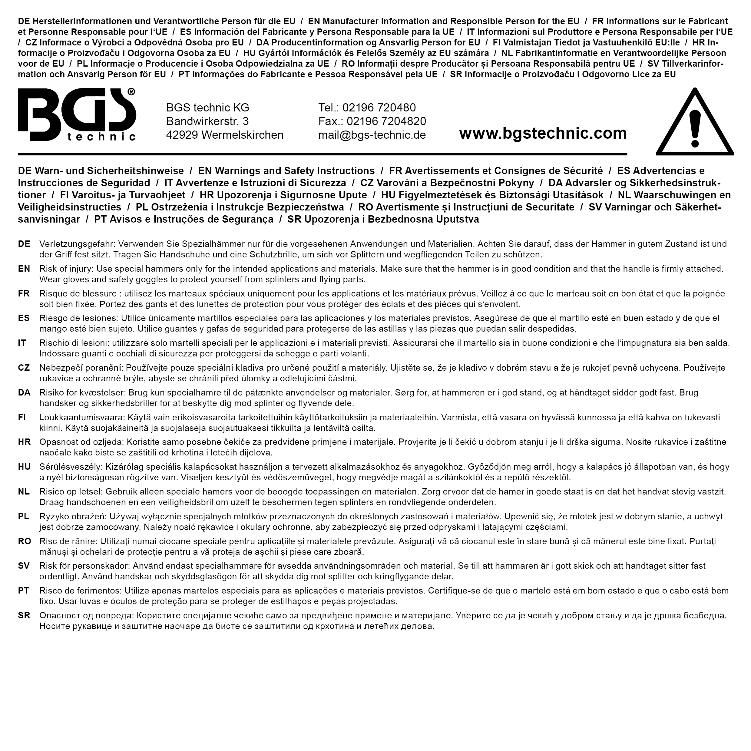 BGS Diy Krallenkeile-Sortiment | S-Fix | 4-tlg.