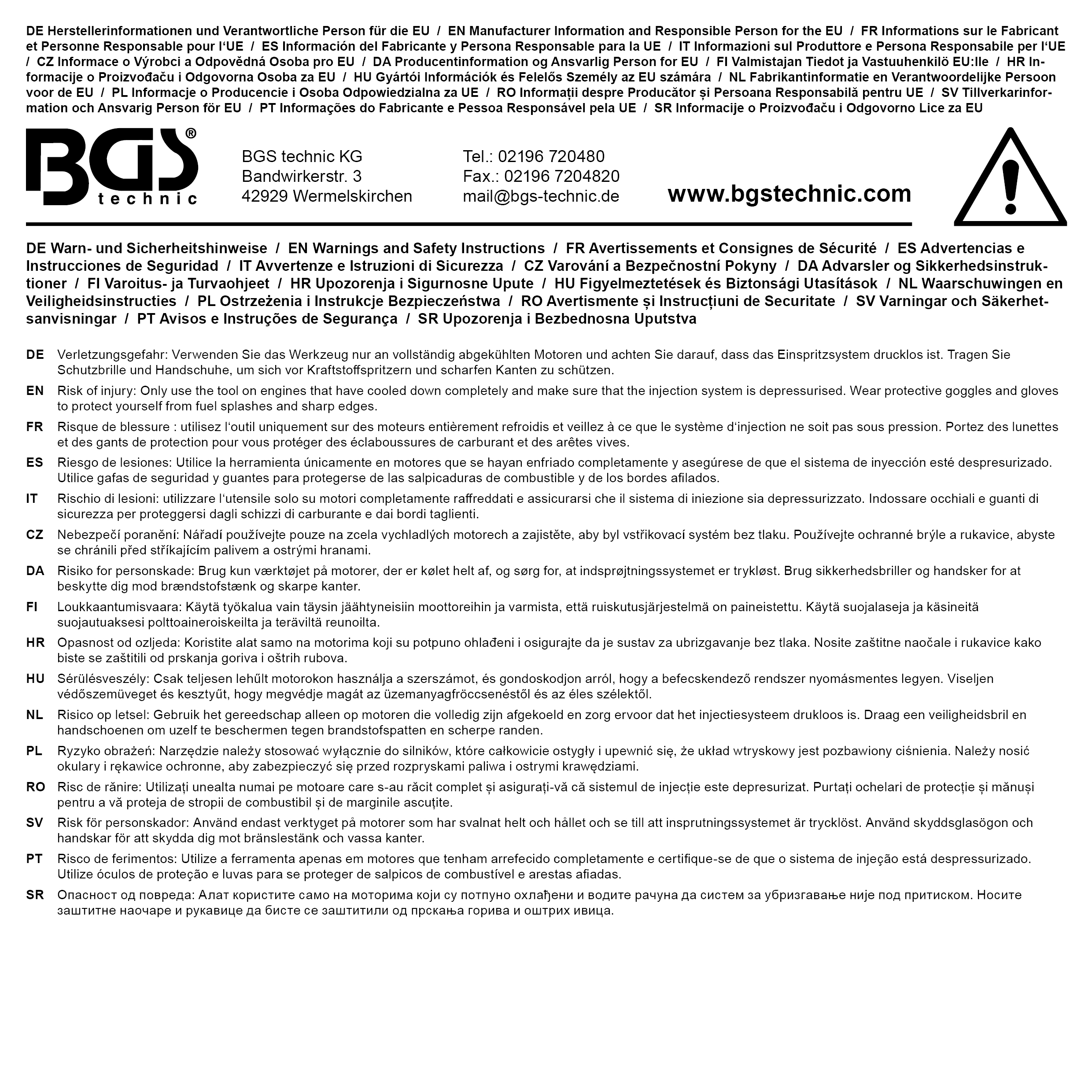 BGS Injektoren-Dichtsitz-Fräser-Satz | 19-tlg.