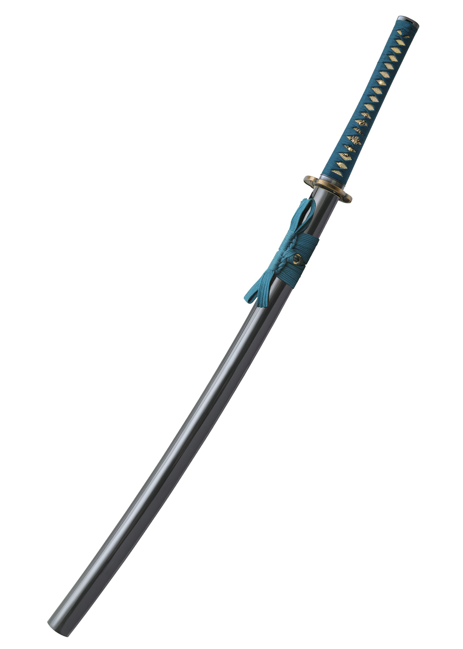 Shikoto Hammer-Forged Longquan Master Teal Katana