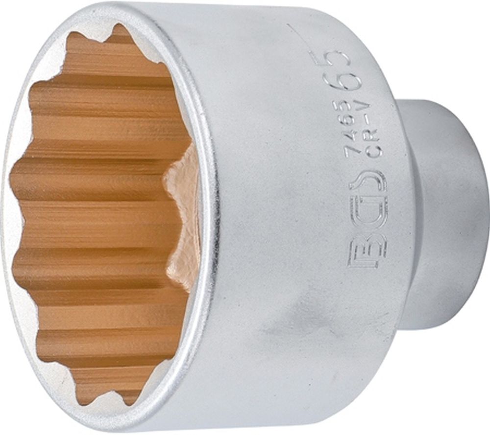 BGS Steckschlüssel-Einsatz Zwölfkant | Antrieb Innenvierkant 20 mm (3/4") | SW 65 mm