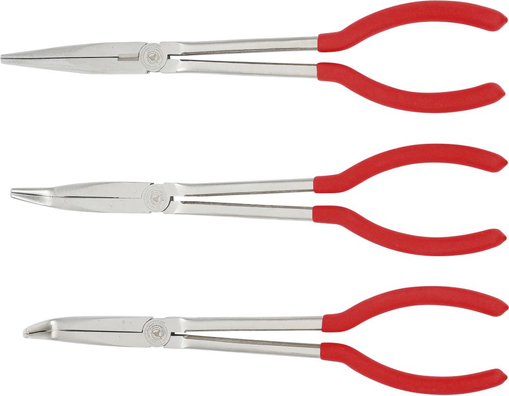 BGS Diy Telefonzangen-Satz | gerade / gebogen | 260 - 285 mm | 3-tlg.