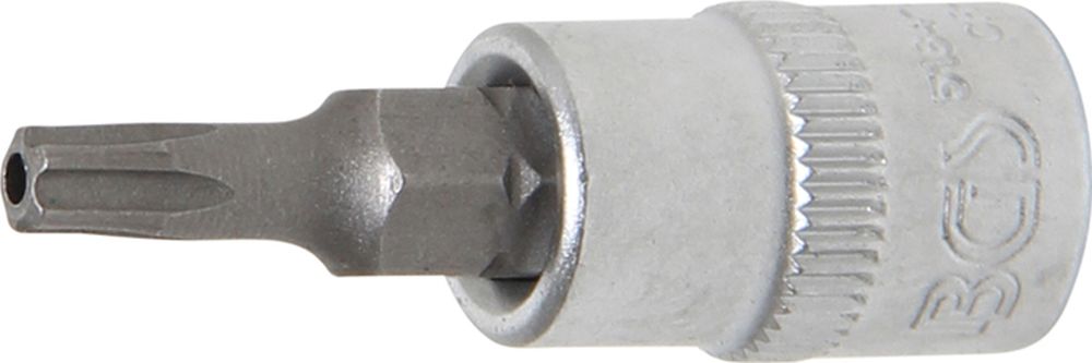 BGS Bit-Einsatz | Antrieb Innenvierkant 6,3 mm (1/4") | TS-Profil (für Torx Plus) mit Bohrung TS20