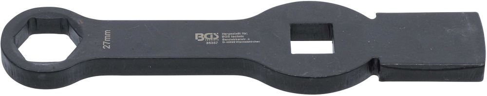 BGS Schlag-Ringschlüssel | Sechskant | mit 2 Schlagflächen | SW 27 mm