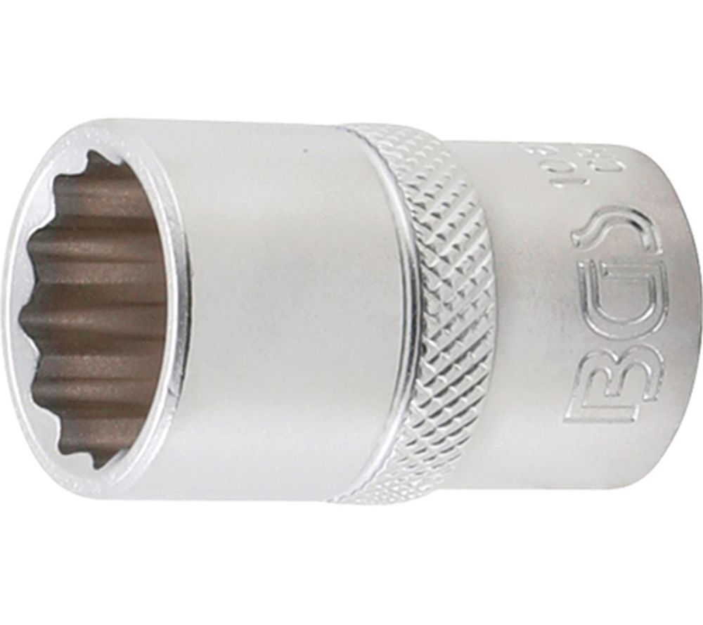 BGS Steckschlüssel-Einsatz Zwölfkant | Antrieb Innenvierkant 12,5 mm (1/2") | SW 17 mm
