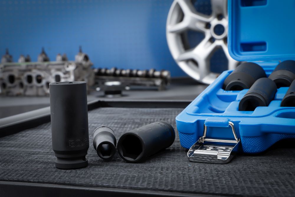 BGS Kraft-Steckschlüssel-Einsatz-Satz Sechskant, tief | Antrieb Innenvierkant 12,5 mm (1/2") | Zoll