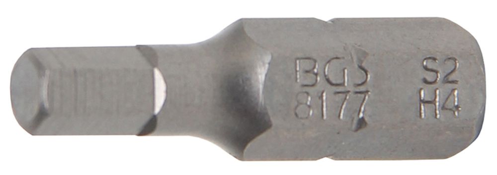 BGS Bit | Antrieb Außensechskant 6,3 mm (1/4") | Innensechskant 4 mm