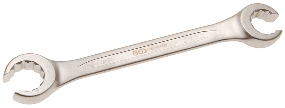 BGS Offener Doppel-Ringschlüssel | SW 24 x 27 mm