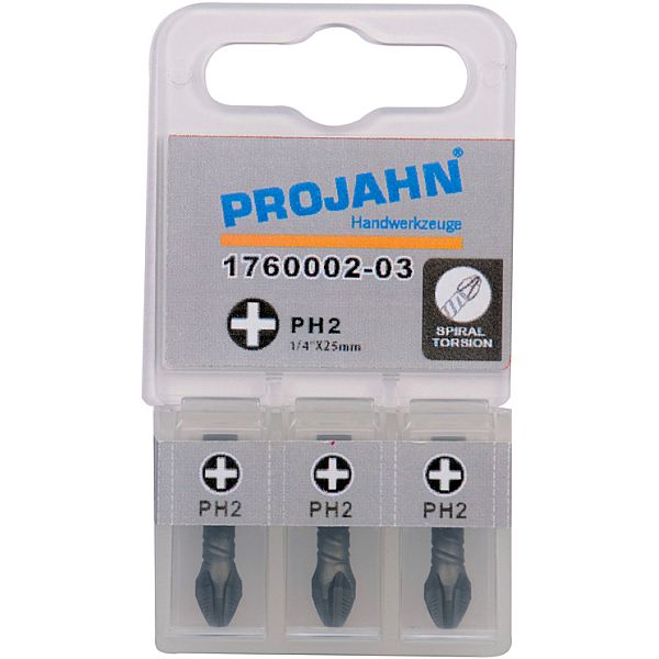 1/4" Torsion-Bit ACR2 L50 mm Phillips Nr 1 3er Pack