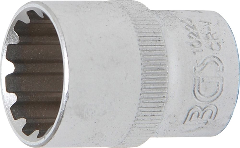 BGS Steckschlüssel-Einsatz Gear Lock | Antrieb Innenvierkant 12,5 mm (1/2") | SW 20 mm