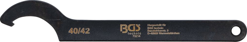 BGS Hakenschlüssel mit Nase | 40 - 42 mm