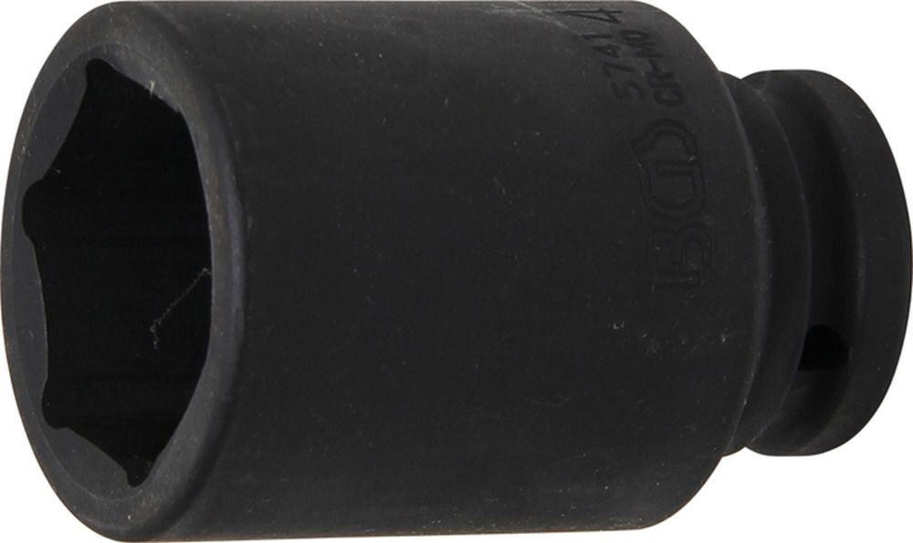 BGS Kraft-Steckschlüssel-Einsatz Sechskant, tief | Antrieb Innenvierkant 20 mm (3/4") | SW 41 mm