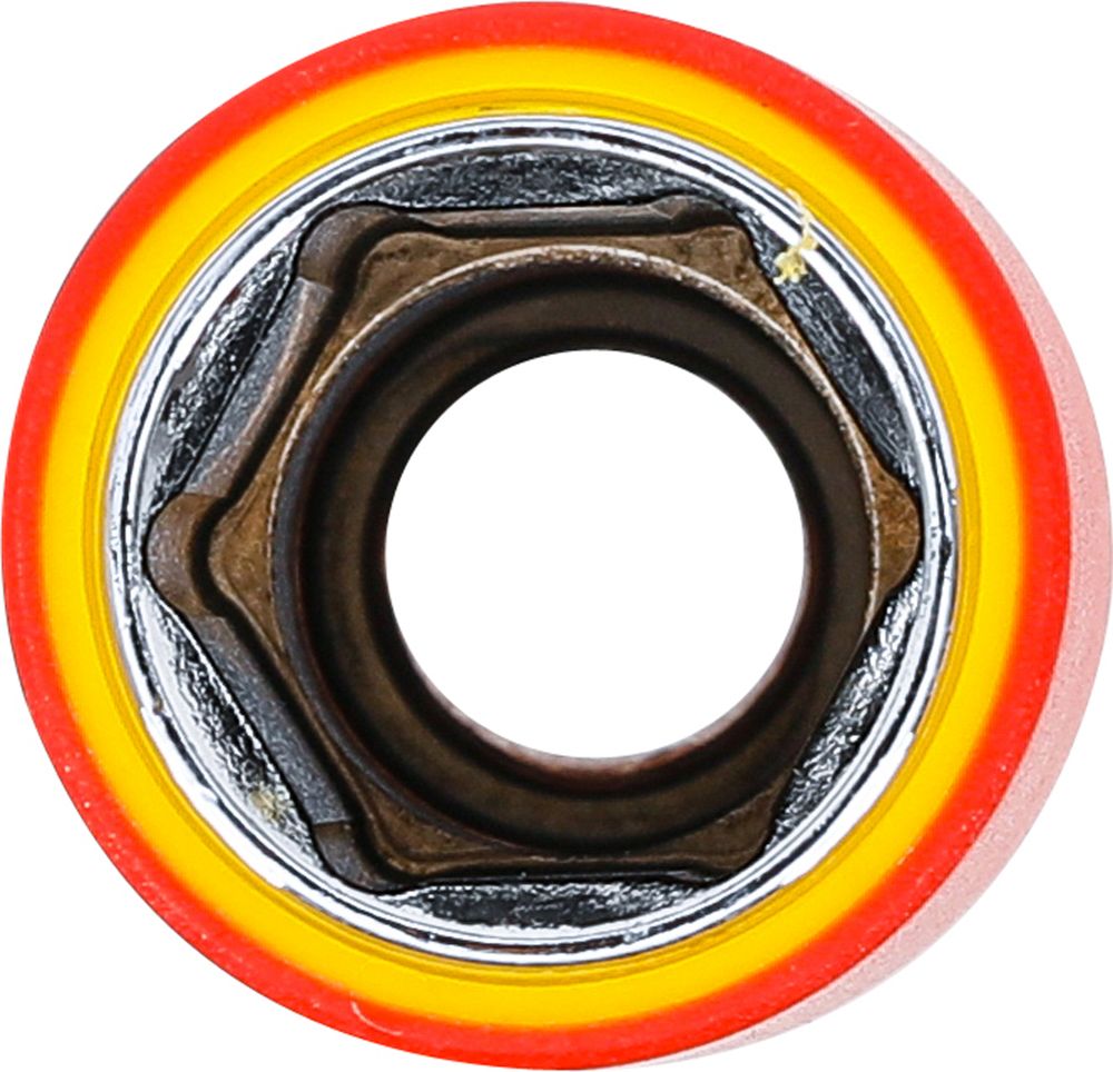BGS VDE-Steckschlüssel-Einsatz Sechskant | Antrieb Innenvierkant 12,5 mm (1/2") | SW 17 mm