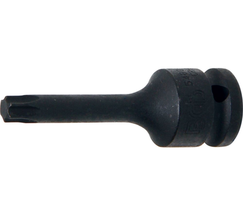 BGS Kraft-Bit-Einsatz | Länge 75 mm | Antrieb Innenvierkant 12,5 mm (1/2") | T-Profil (für Torx) T5