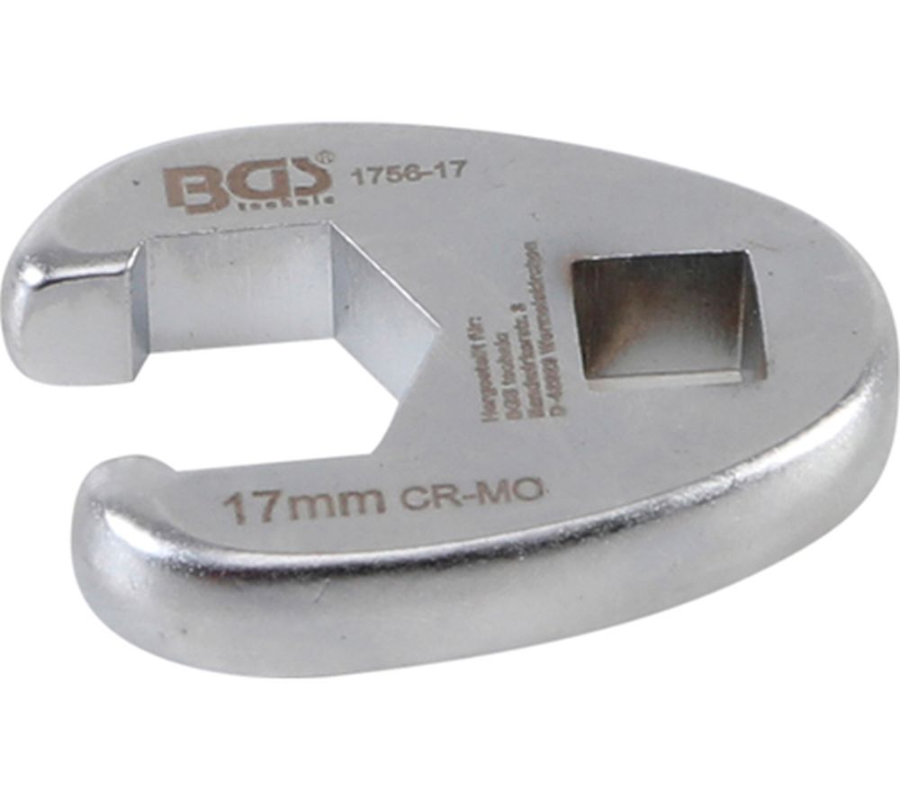 BGS Hahnenfußschlüssel | Antrieb Innenvierkant 10 mm (3/8") | SW 17 mm