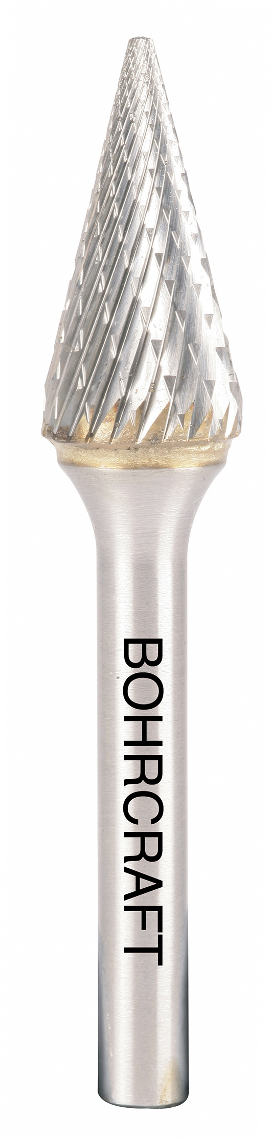 HM-Frässtift Form M Spitzkegel P-Plus16,0 mm / Kreuzverzahnung in BC Verp.