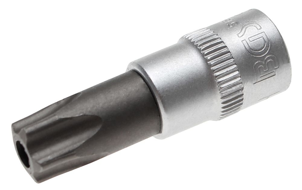 BGS Bit-Einsatz | Antrieb Innenvierkant 6,3 mm (1/4") | TS-Profil (für Torx Plus) mit Bohrung TS50