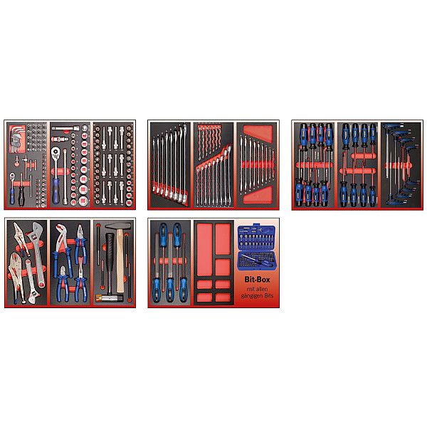 Bestückung für 5 Schubladen 320tlg