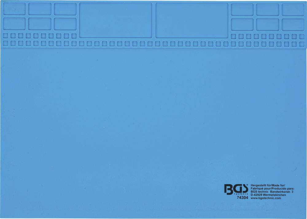 BGS Silikon-Arbeitsmatte | magnetisch | 350 x 245 x 3 mm