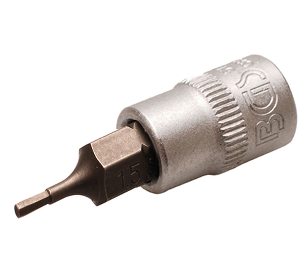 BGS Bit-Einsatz | Antrieb Innenvierkant 6,3 mm (1/4") | Innensechskant 1,5 mm