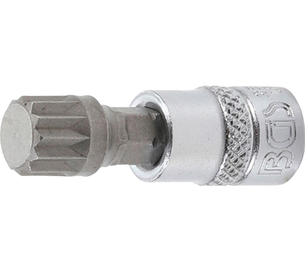 BGS Bit-Einsatz | Antrieb Innenvierkant 6,3 mm (1/4") | Innenvielzahn (für XZN) M10