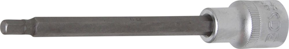 BGS Bit-Einsatz | Länge 140 mm | Antrieb Innenvierkant 12,5 mm (1/2") | Innensechskant 6 mm
