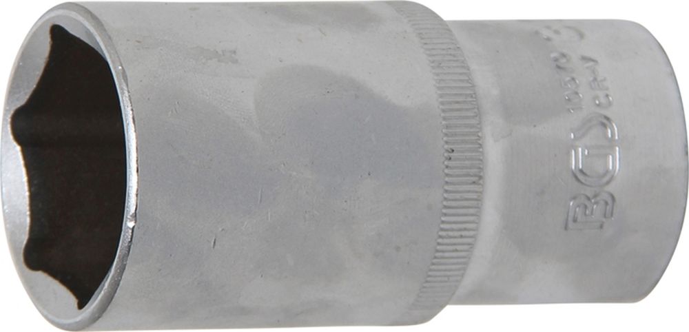 BGS Steckschlüssel-Einsatz Sechskant, tief | Antrieb Innenvierkant 12,5 mm (1/2") | SW 30 mm