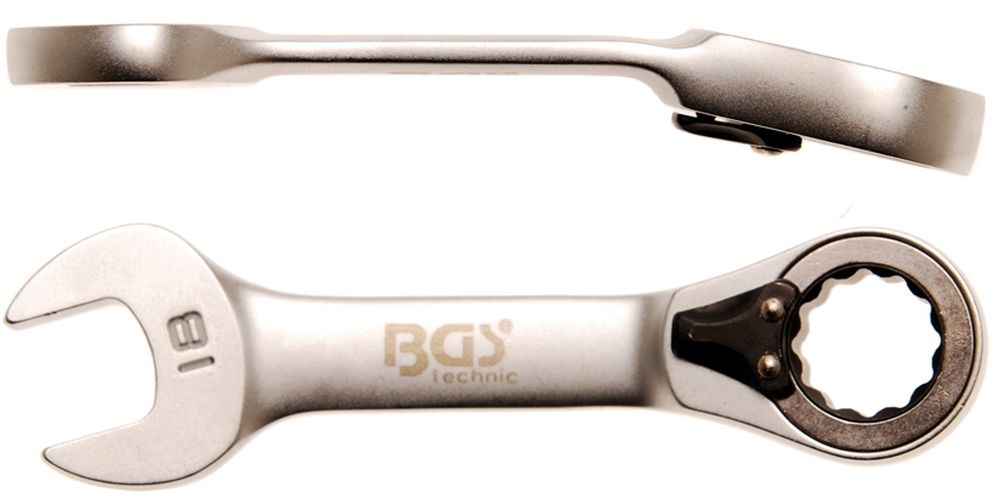 BGS Ratschenring-Maulschlüssel | kurz | umschaltbar | SW 18 mm