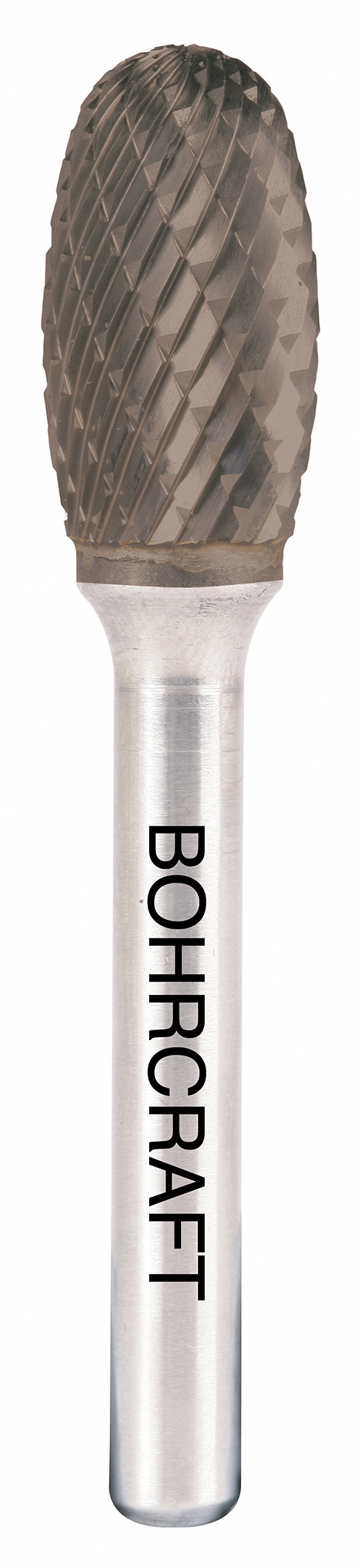 HM-Frässtift Form E Tropfen, TiALN P-Plus12,0 mm / Kreuzverzahnung in BC Verp.