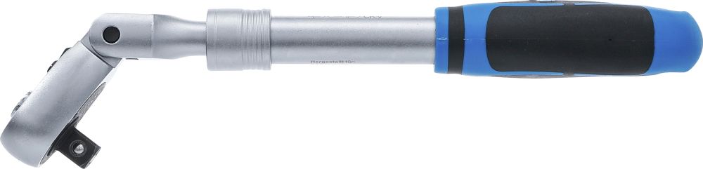 BGS Umschaltknarre, ausziehbar, abwinkelbar | Abtrieb Außenvierkant 12,5 mm (1/2") | 350 - 490 mm