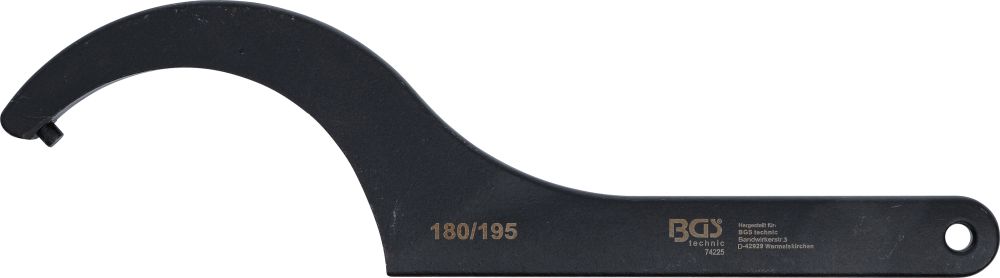 BGS Hakenschlüssel mit Zapfen | 180 - 195 mm