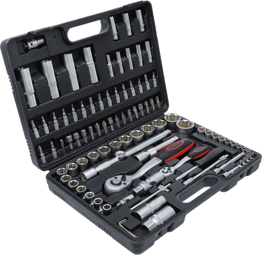 BGS Diy Steckschlüssel-Satz | Antrieb 6,3 mm (1/4") / 12,5 mm (1/2") | 94-tlg.