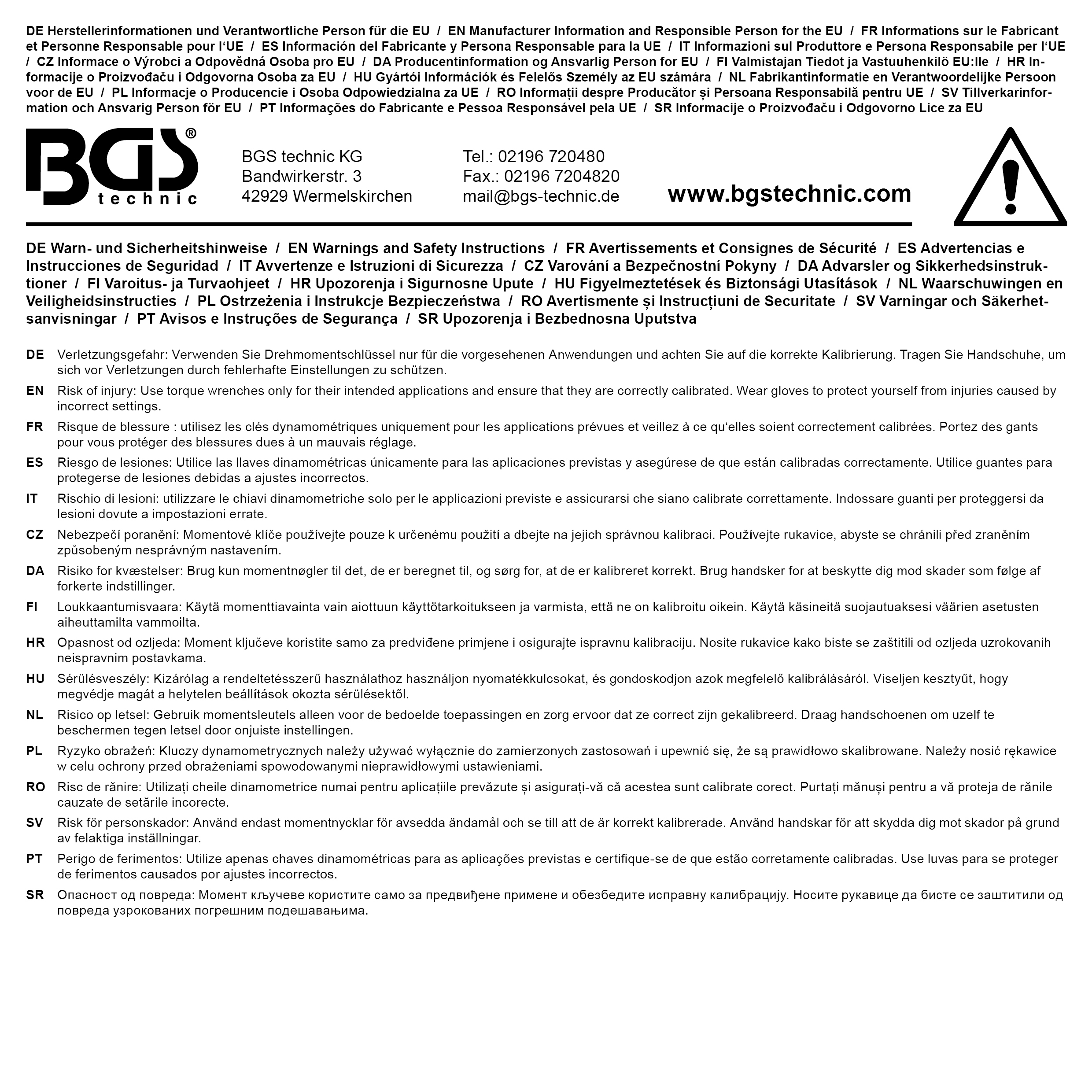 BGS Drehmomentschrauber | Abtrieb Außenvierkant 6,3 mm (1/4") | 2 - 10 Nm