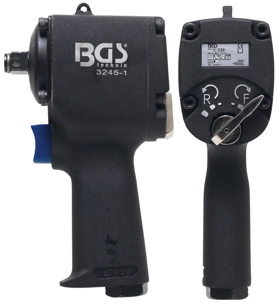 BGS Druckluft-Schlagschrauber | 12,5 mm (1/2") | 678 Nm | extra kurz 98 mm