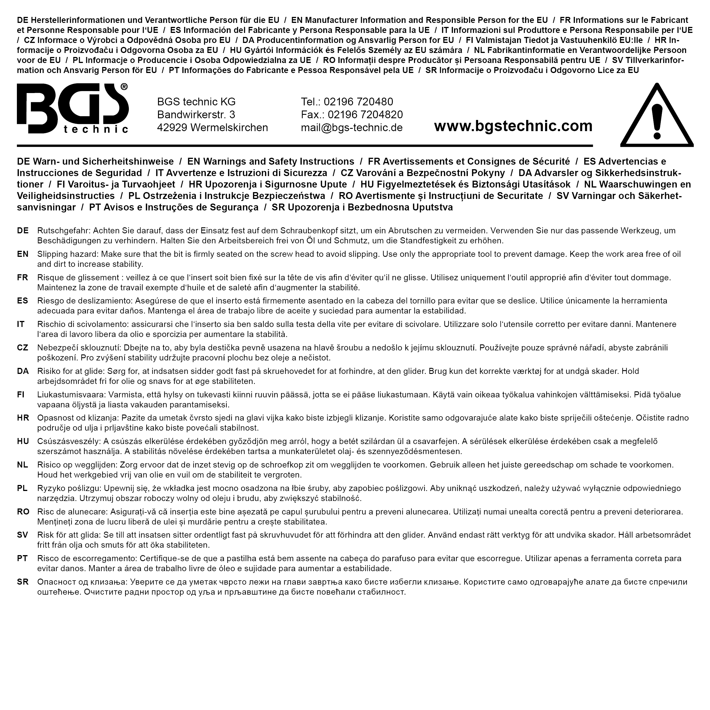 BGS Steckschlüssel-Einsatz Gear Lock | Antrieb Innenvierkant 10 mm (3/8") | SW 13 mm