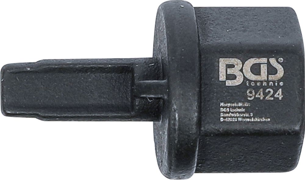 BGS Ölablassschrauben-Spezialprofil-Bit-Einsatz | Antrieb Innenvierkant 10 mm (3/8") | für VAG