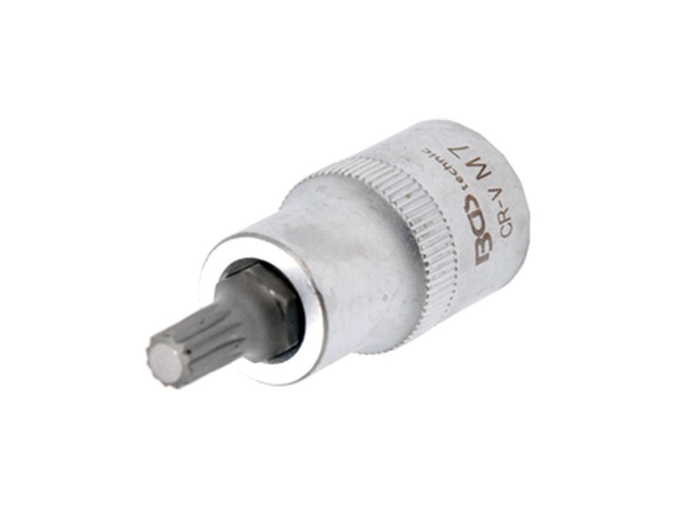 BGS Bit-Einsatz | Antrieb Innenvierkant 12,5 mm (1/2") | Innenvielzahn (für XZN) M7