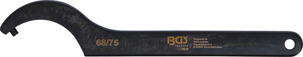 BGS Hakenschlüssel mit Zapfen | 68 - 75 mm