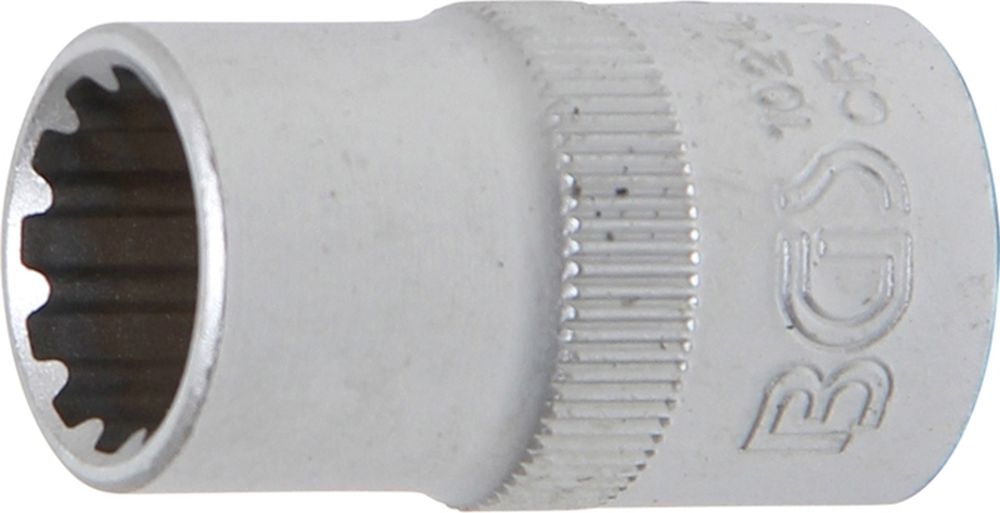 BGS Steckschlüssel-Einsatz Gear Lock | Antrieb Innenvierkant 12,5 mm (1/2") | SW 14 mm