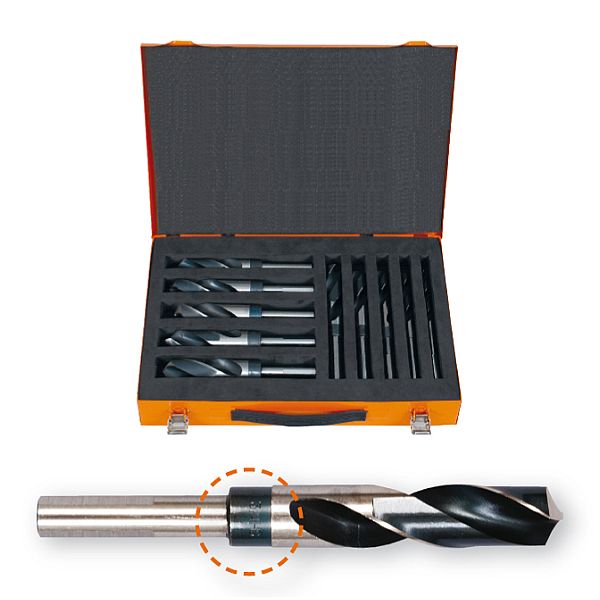 Magazin Spiralbohrer mit reduziertem Schaft 10-tlg.