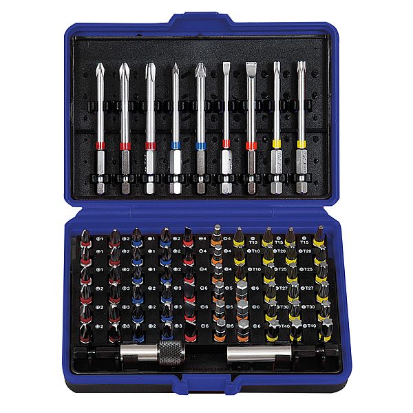 1/4" Bit Box mit markierten Bits 71tlg