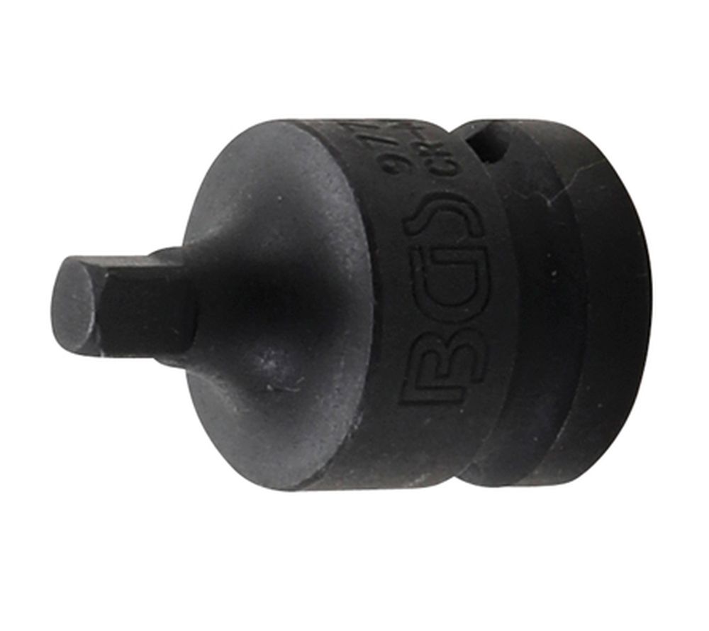BGS Kraft-Steckschlüssel-Adapter | Innenvierkant 12,5 mm (1/2") - Außenvierkant 6,3 mm (1/4")