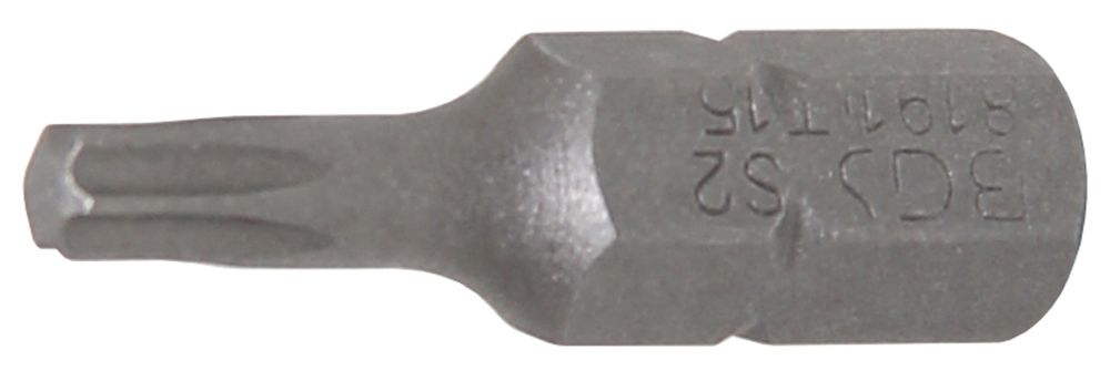 Bit - Antrieb Außensechskant 6,3 mm (1/4") - T-Profil (für Torx) T15