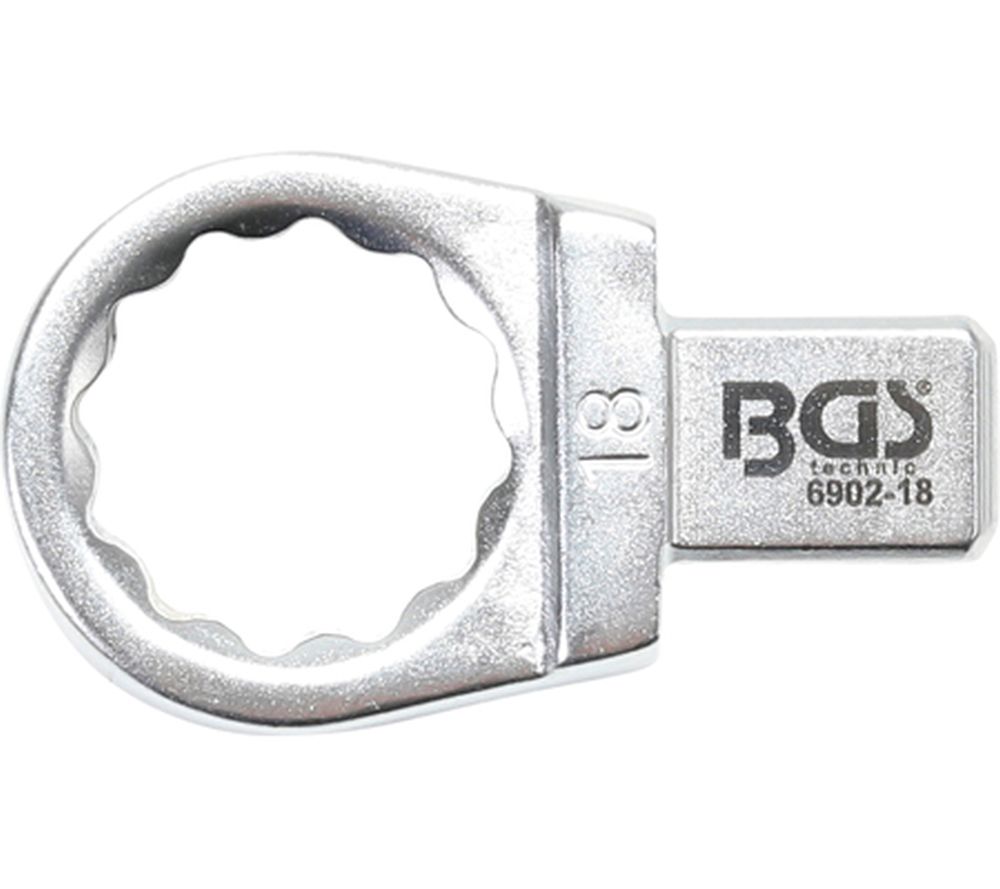 BGS Einsteck-Ringschlüssel | 18 mm | Aufnahme 9 x 12 mm
