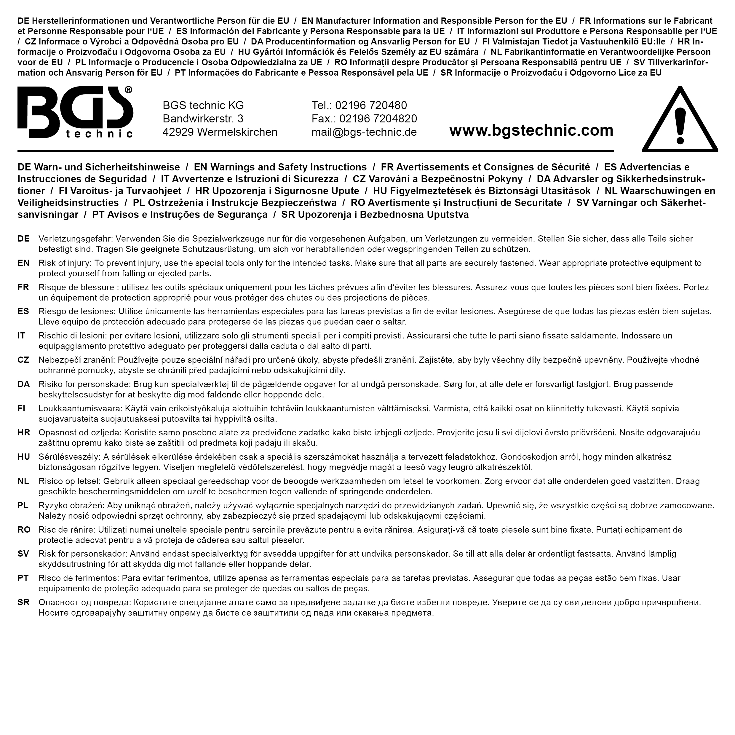 BGS Nutmutter-Einsatz für Mercedes-Benz Atego | 80 - 95 mm